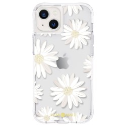 Husa Case Mate Tough Print glitter daisies Apple iPhone 13, transparent